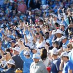 Tennessee Titans fans cheering in the stands